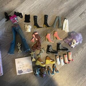 bratz doll accessories and clothing lot